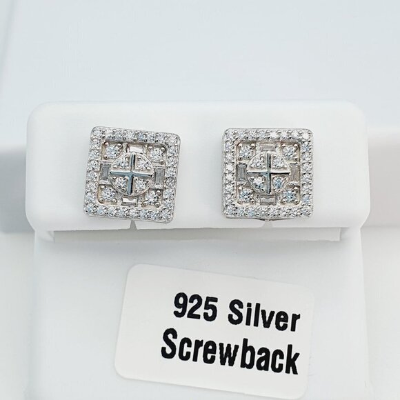 - "925 Sterling Silver Cubic Zirconia Earrings, U19254825 - Picture 7 of 11